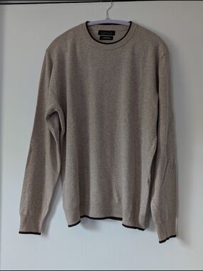 Bartolini Italy Men's Crewneck Lightweight Summer Sweater in a Cashmere Blend